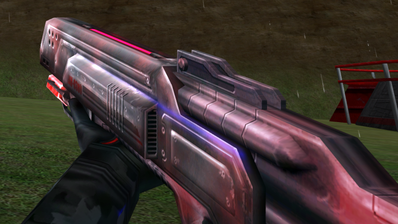 Red Tiger Striped Laser Rifle